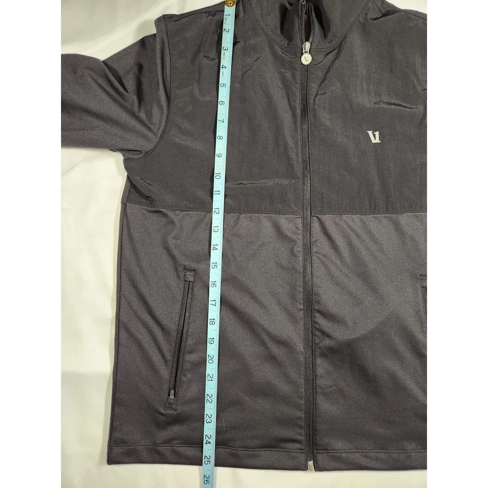 Vuori Mens Black Sunday Element Track Jacket Zip Front Size‎ Small